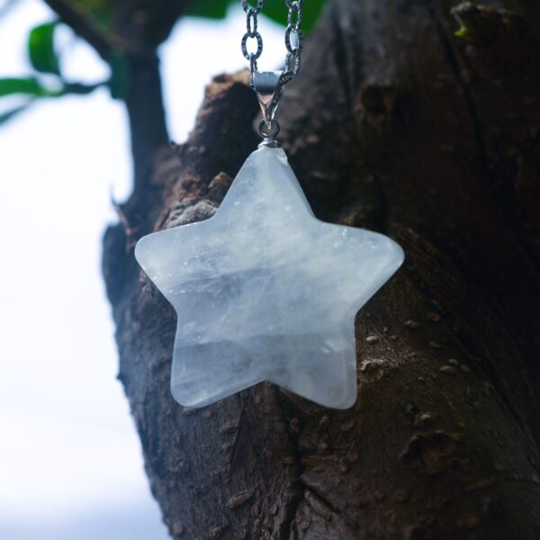 Collana con Ciondolo in pietra naturale- Cuori e Stelle⭐🩷 (diverse varianti di pietra) - immagine 7
