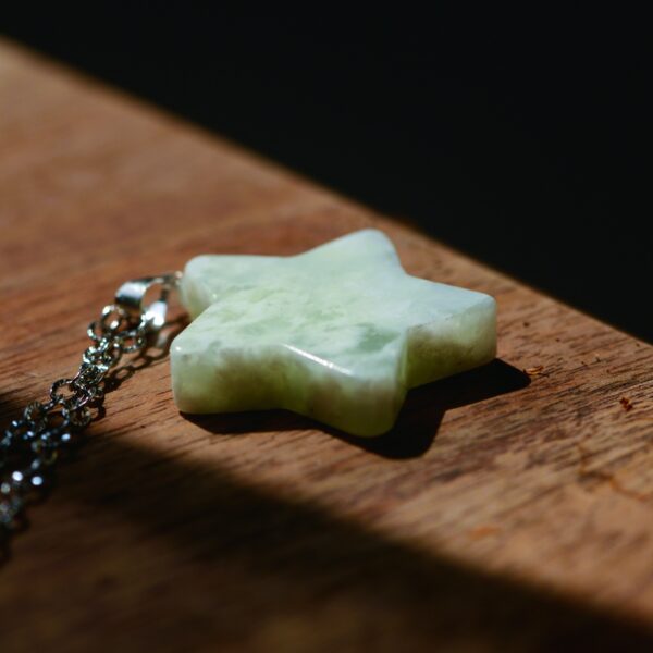 Collana con Ciondolo in pietra naturale- Cuori e Stelle⭐🩷 (diverse varianti di pietra) - immagine 11
