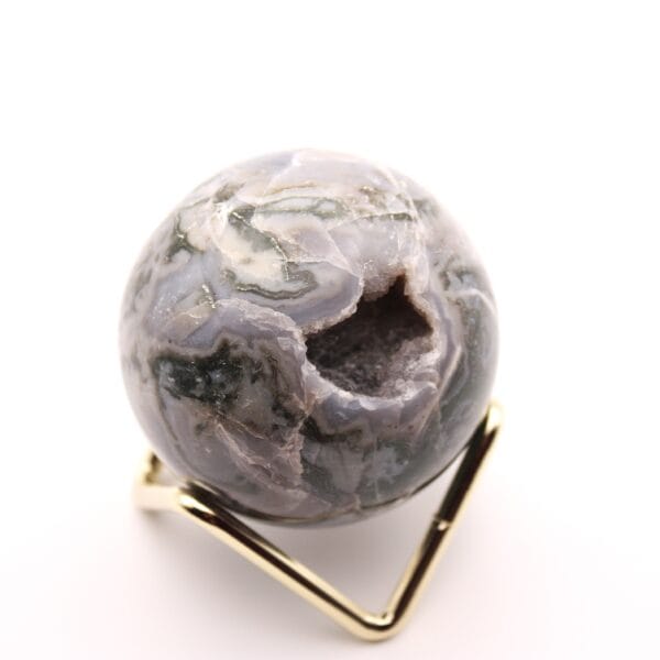 Moss Agate Sphere🌿 - Image 4
