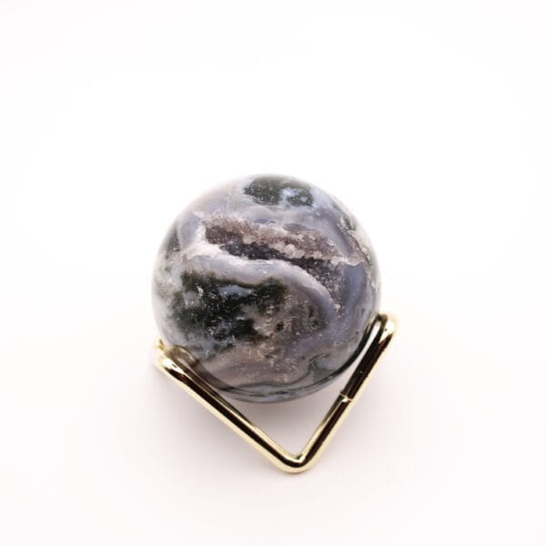 Moss Agate Sphere🌿 - Image 7