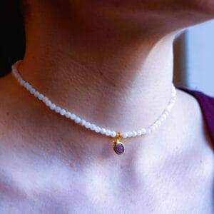 Collier Wendy✨con perline di conchiglia di Madre Perla🤍