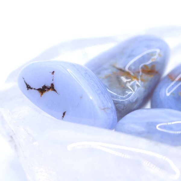 Tumbled chalcedony🩵Grade A