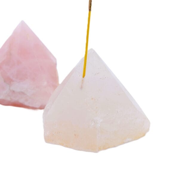 Rose Quartz/Tormaline/Ialine Quartz Incense Holder✨🪽 - Image 3