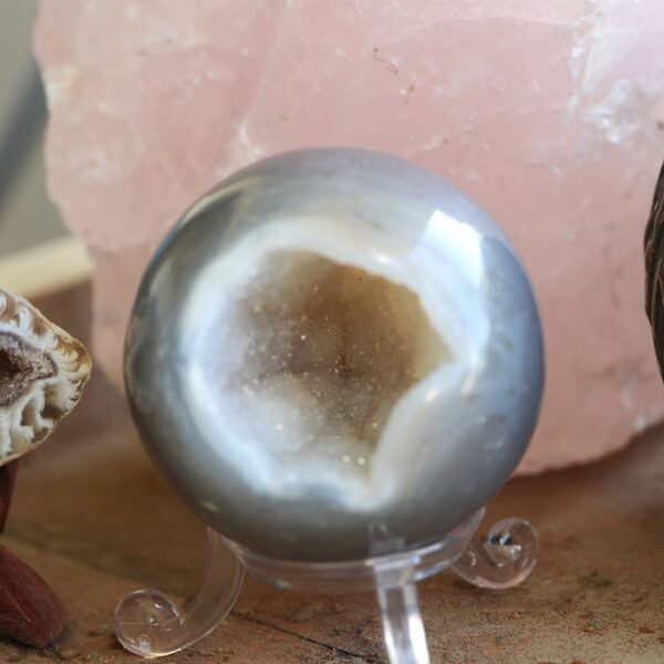 Sfera di Agata con Druse (diverse varianti di druse)✨ - immagine 7