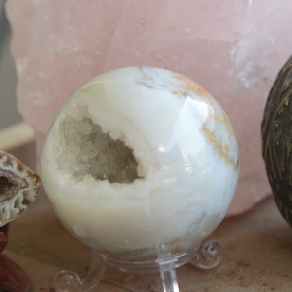 Sfera di Agata con Druse (diverse varianti di druse)✨ - immagine 17
