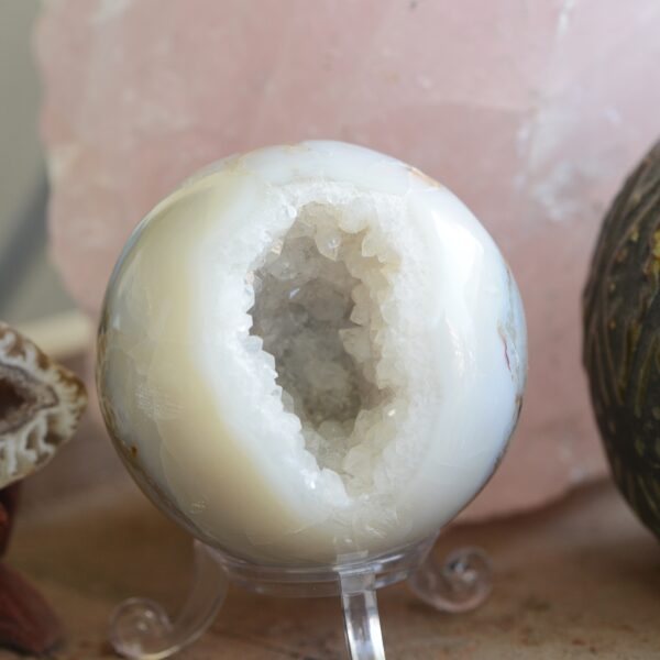 Sfera di Agata con Druse (diverse varianti di druse)✨ - immagine 16