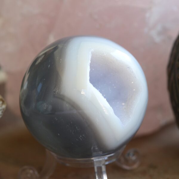 Sfera di Agata con Druse (diverse varianti di druse)✨ - immagine 27