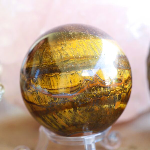 Tiger Eye Sphere - Strength and Determination🔥 - Image 3