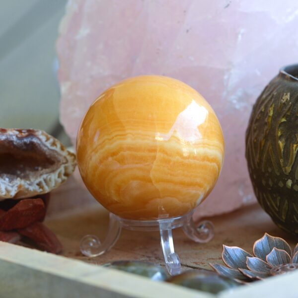 Sfera di Calcite (diverse varianti)🧡 - immagine 10