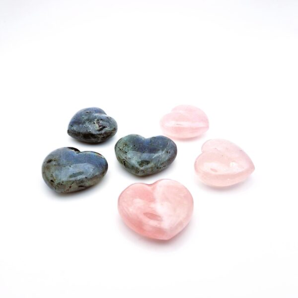 Rose Quartz or Labradorite Little Heart❣️
