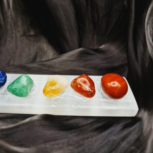 Kit Stecca di Selenite con Pietre dei 7 Chakra 🌈 - immagine 5