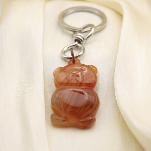 Portachiavi Teddy bear🐻in Pietra naturale (varianti) - immagine 3