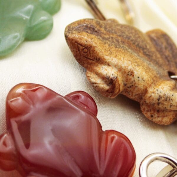 Natural Stone Frog Keychain🐸(variants) - Image 2