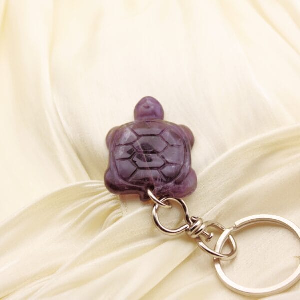 Tortoise Keychain🐢in Natural Stone (variants) - Image 2
