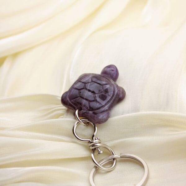 Tortoise Keychain🐢in Natural Stone (variants) - Image 3