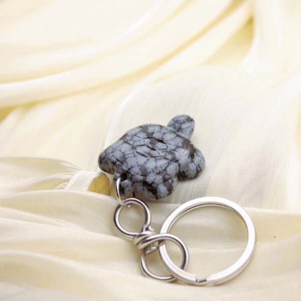 Tortoise Keychain🐢in Natural Stone (variants) - Image 5