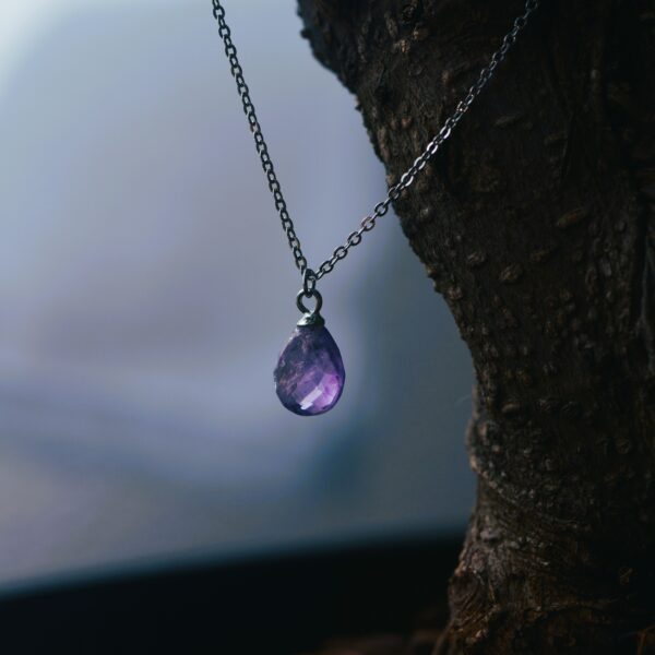 Collana a Goccia - Ametista/Quarzo Rosa in Argento 925💧