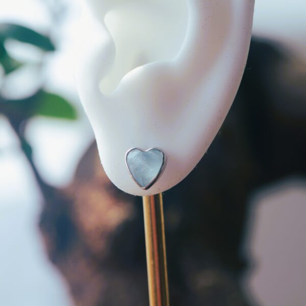 Orecchino a Cuore di Cristallo- diverse varianti ❣️Argento 925 - immagine 2