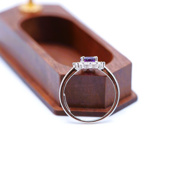Anello in Ametista💜Argento 925 con Zirconi - immagine 5