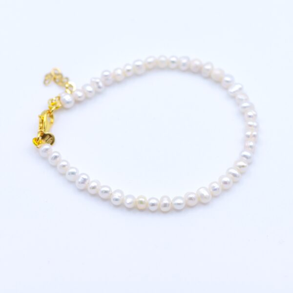 Collana e/o bracciale di Perle di Fiume💧❤️‍🔥Argento 925 dorato - immagine 4
