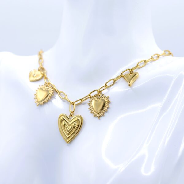 Sacred Hearts Charms Necklace - Image 2