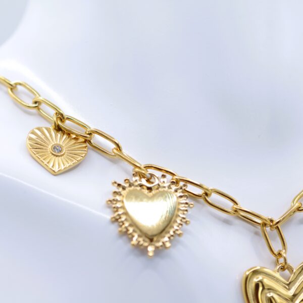 Sacred Hearts Charms Necklace - Image 3