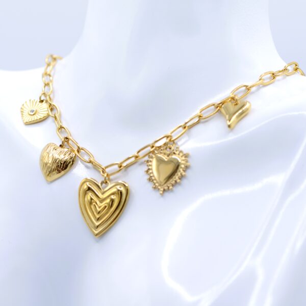Sacred Hearts Charms Necklace - Image 4