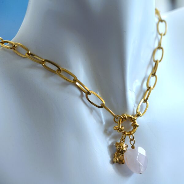 Anastasia✨in Rose Quartz or Agate Necklace - Image 6