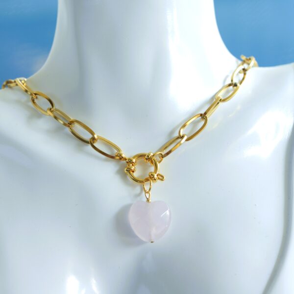Anastasia✨in Rose Quartz or Agate Necklace