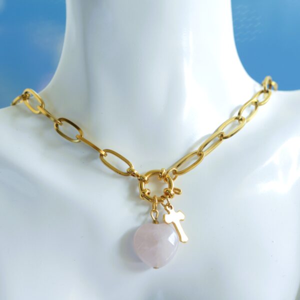 Anastasia✨in Rose Quartz or Agate Necklace - Image 9