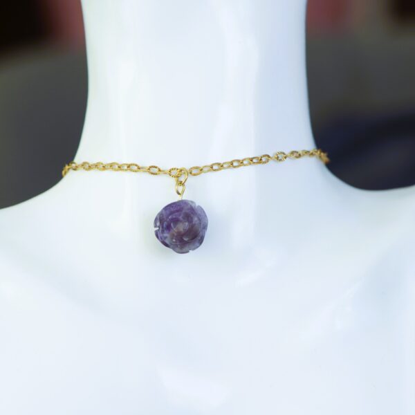 Collier con Rosa di Ametista🌹 - immagine 2