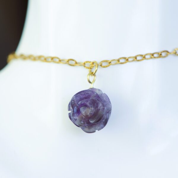 Collier con Rosa di Ametista🌹 - immagine 4