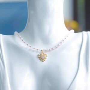 Collana Aurora✨in Quarzo Rosa