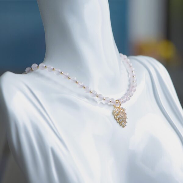 Collana Aurora✨in Quarzo Rosa - immagine 3
