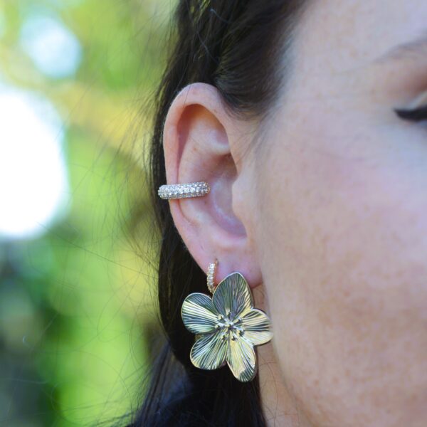 Earrings with Flower🌸(also gold version)