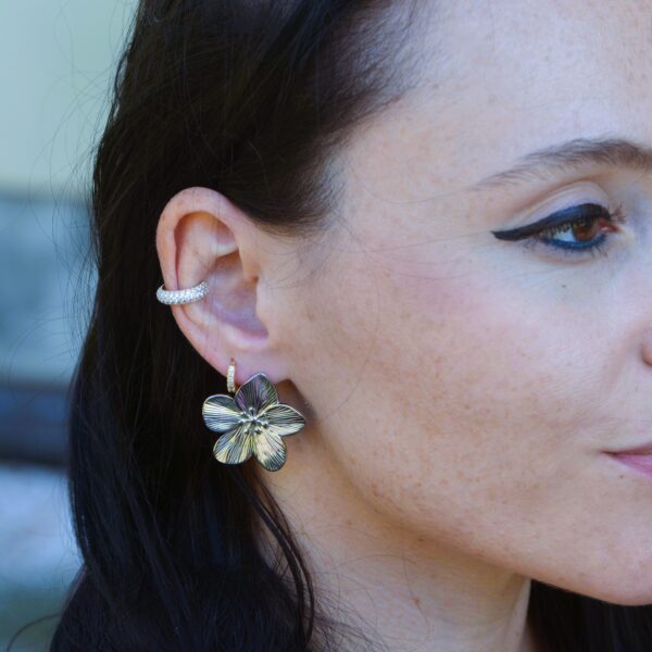 Earrings with Flower🌸(also gold version) - Image 6