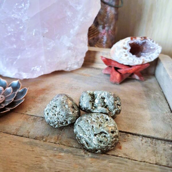 Tumbled pyrite🌿 - Image 3