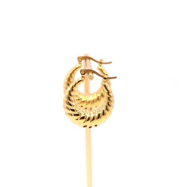 Vintage torchon earrings (silver/gold)