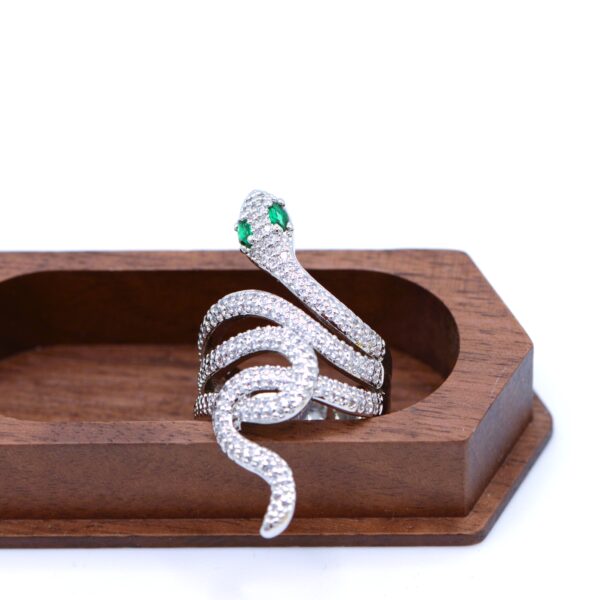 Zirconated Snake Ring - Image 3