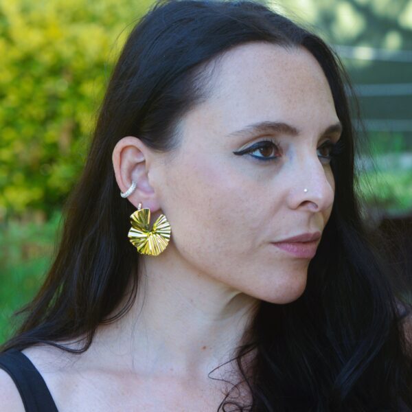 Water Lily Earrings - Image 2