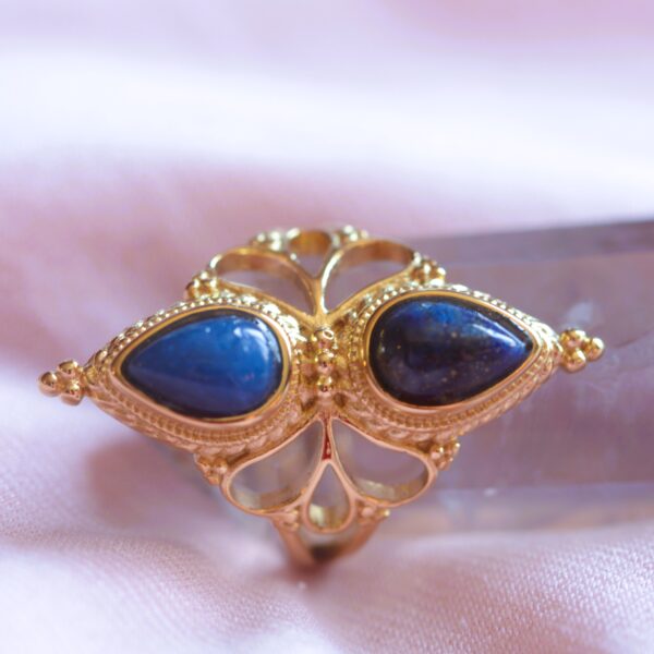 Anello Mira ✨(Lapislazzuli/Labradorite e Occhio di Tigre)