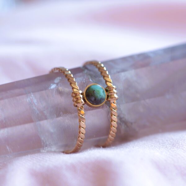 African Turquoise Stone Ring✨