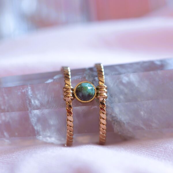 African Turquoise Stone Ring✨ - Image 2