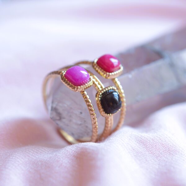 Tourmaline Stone Ring multi✨ - Image 2