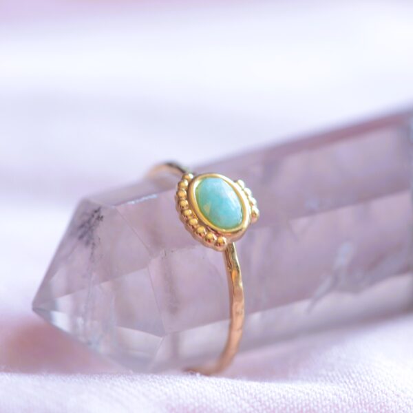 Anello Crown Lapislazzuli/Amazzonite✨