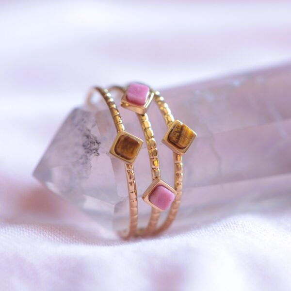 Ring Tiger's Eye and Rhodonite✨ stones.