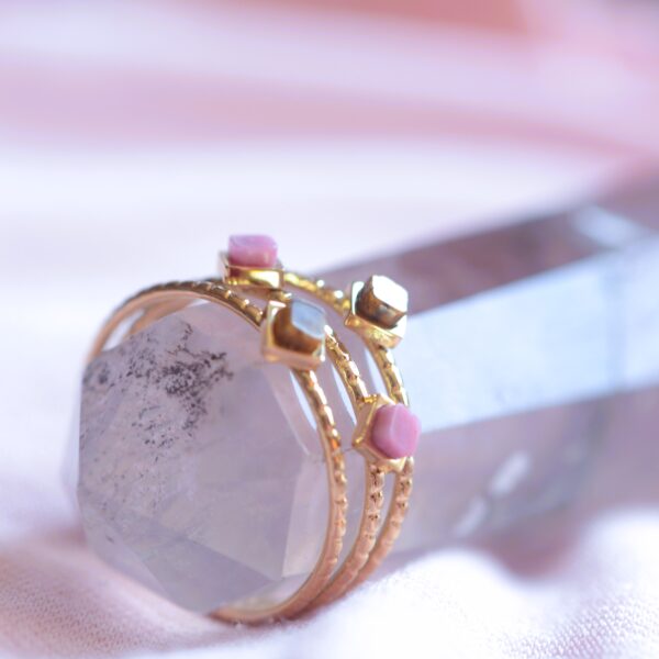 Ring Tiger's Eye and Rhodonite✨ stones. - Image 2
