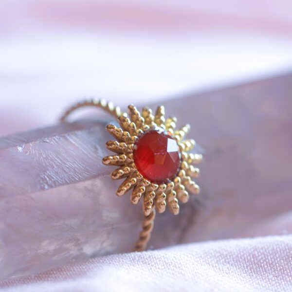 Sun Stone ring from Corniola❤️