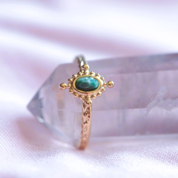 Green Jasper Stone Ring💚