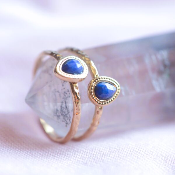 Lapis Lazuli Stone/Dalmatate Jasper Ring✨ - Image 2